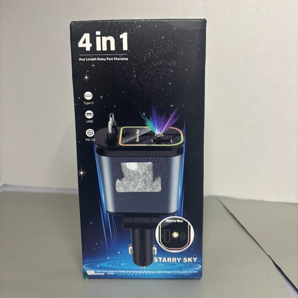 4-in-1 any length enjoy fast charging with Starry sky